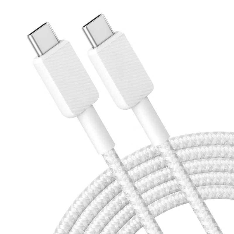 10ft 60W Braided USB-C to USB-C Fast Charging Cable